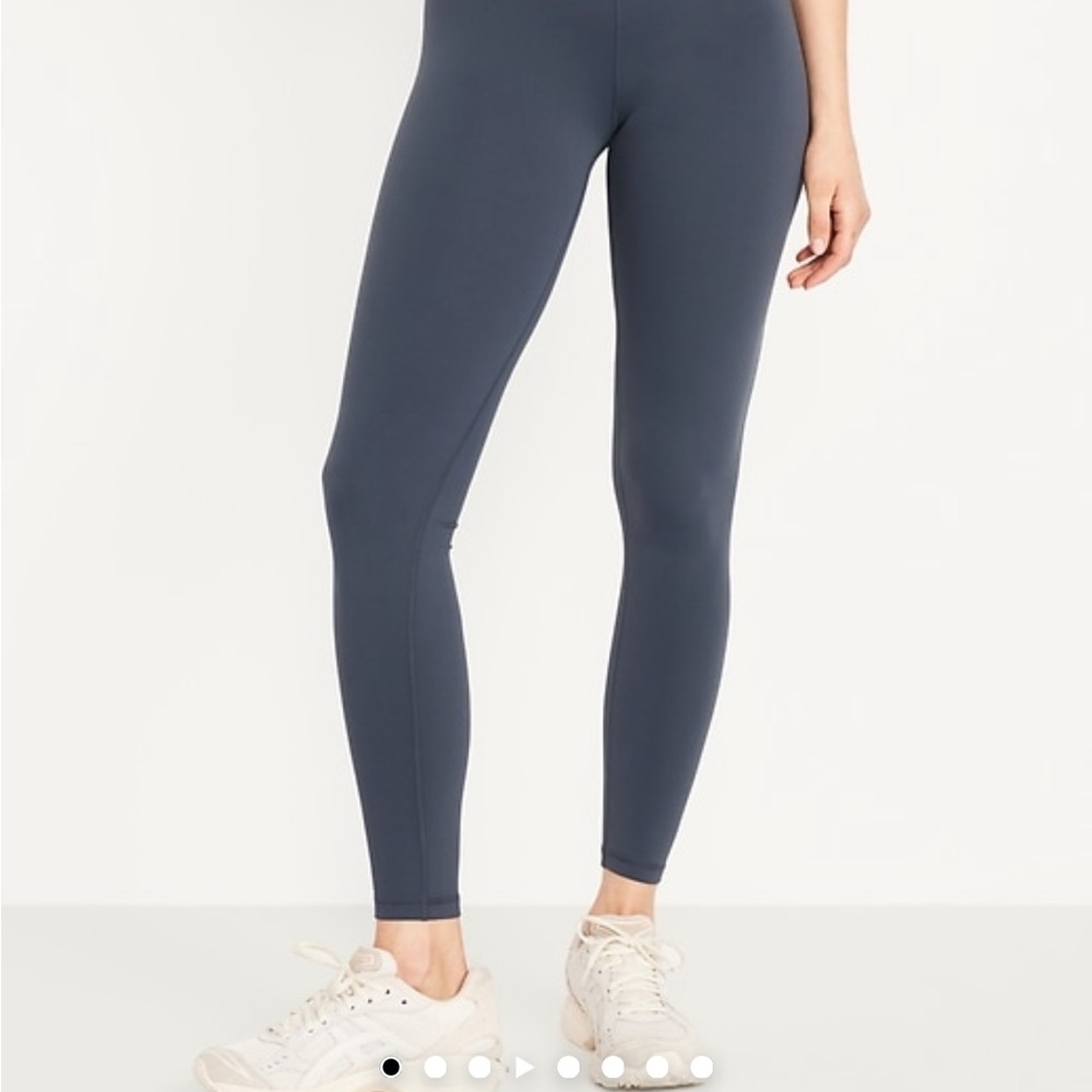 Old Navy Dusk Navy High-Waisted Leggings